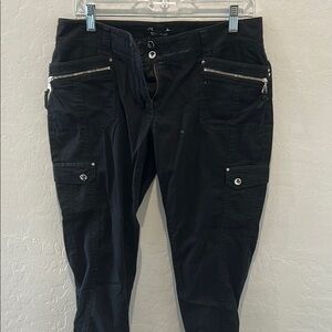 White House Black Market Black Crop Leg Pants